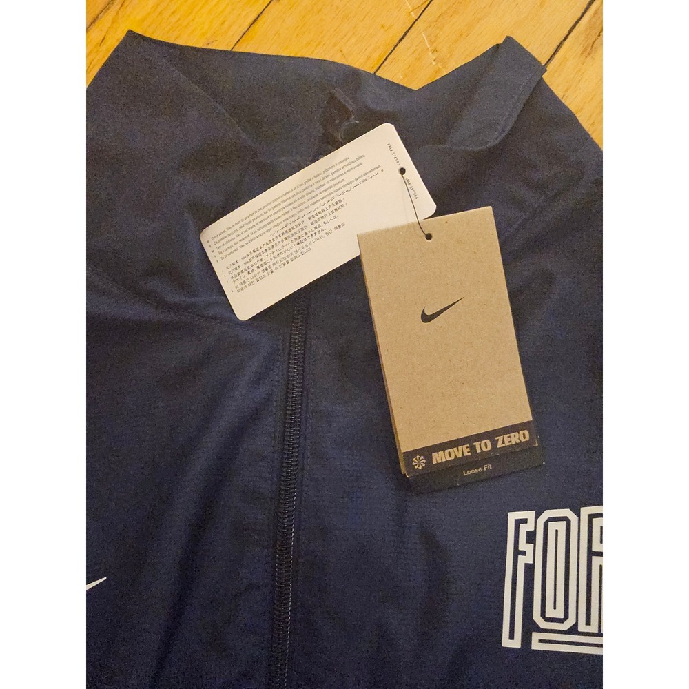 Nike Mens Sportswear Force Track Jacket Navy Blue White DX0660-410 NWT Size M - Picture 5 of 5
